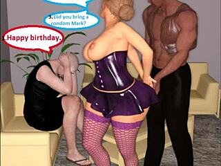 I watched my hotwife cuckold me on my birthday with a huge BBC in 3D