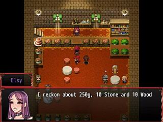 harem in another world harem hentai game ep 14 redhead milf block him with her giant tits