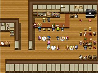 Yo, this creepy client grabs waitress tits in hentai scene part 2!