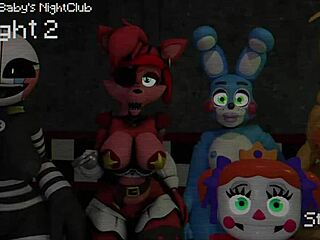 Beating Night 1 to Unlock Gallery in Five Lustful Nights with Huge Cock. See 3D Action!