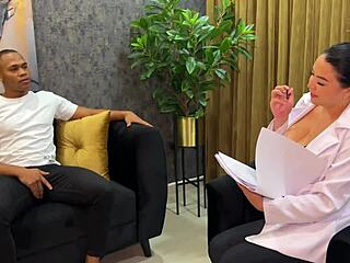 Nympho with Big Dick Visits Busty Sexologist Daniela Gomez