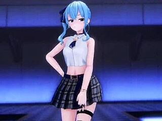 Hey, wanna see MMD R-18 Suisei in Luvoratorrrrry by Kiido strip down?