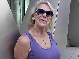 German Scout - Blonde GILF Bianca Lures Young Guy for Rough Casting Fuck