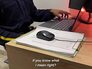 I convince the shy security guard of my building to shoot a porn video it goes wrong