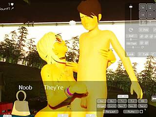 Gal rides shota in wild hentai game with big tits squirting. Tattoo adds edge.