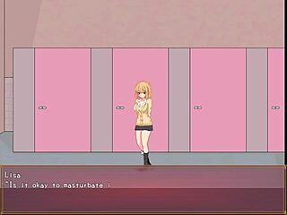 hey, wanna see college lady banging guys in new hentai game?