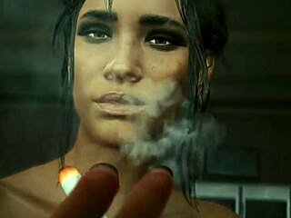 Panam and Laguna Bend sex scene in Cyberpunk 2077 game with ultra settings