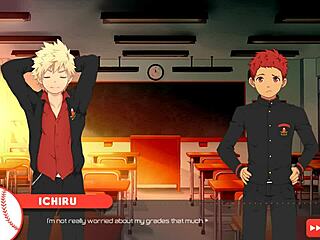 In this anime game, rushing through common bits in Bacchikoi Ichiru route part 02