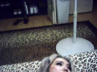 Behind the scenes, Maxxx Loadz bangs an AZN blonde with glasses