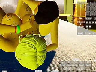 Gal rides shota in wild hentai game with big tits squirting. Tattoo adds edge.