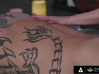 Nuru Massage Turns Naughty as Wife Jewelz Blu Seduces Man with Deepthroat and Cunilingus in Reality Scene