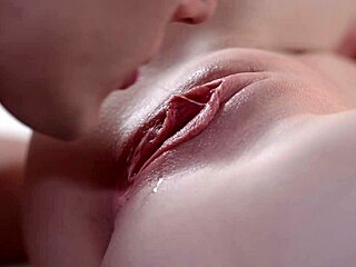 Close-Up Beautiful Pink Pussy Cumming on Thick Cock with Wet Intensity