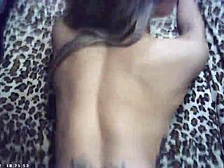 Glasses Cam Azn Blonde Hooks Up with Maxxx Loadz Backstage