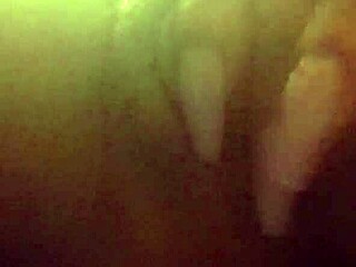 pretty ebony babe plays with her big clit solo