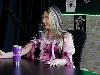 raphaela savanah in sheer red halloween costume records her boyfriend