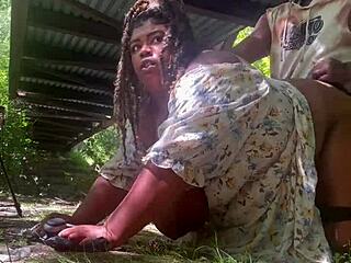 yo, wanna see me bang this milf under the park bridge?