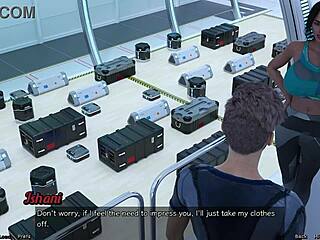 Stranded in space, planning hardcore fucks with busty Indian milf