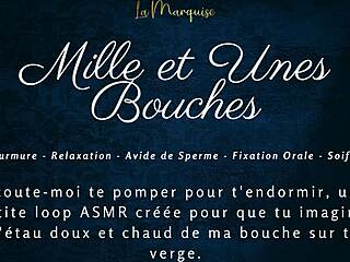 Mille et unes bouches offers French ASMR with dirty blowjob talk.