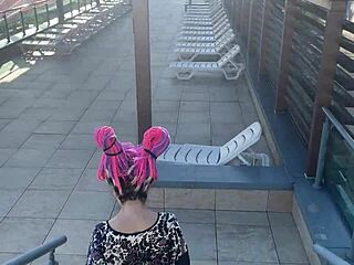 Cute Beach Girl Turns Dirty Slave