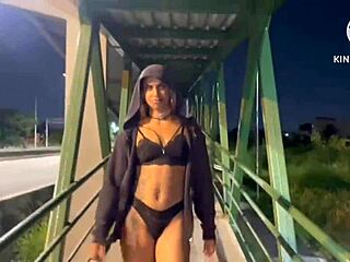 Damn, this married chick banging in public on a light street! 🔥