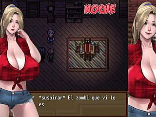 stuck in a wild gloryhole camp with busty zombie chicks! 😱