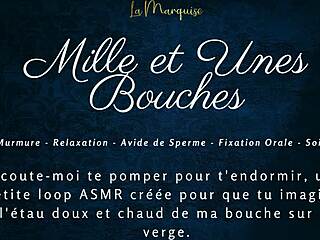 Mille et unes bouches offers French ASMR with dirty blowjob talk.