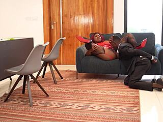 Long Dick Pounds Big Ass in Empty Office During Break