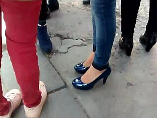 hermosa princesa shines in stunning zapatillas with elegant style