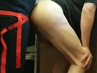 Pegging my boyfriend's ass in kitchen, public cornfield, and bathroom for wild ass-to-mouth action part 9