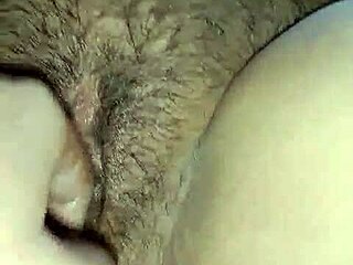 my bf's fingers drive me wild on my oiled hairy slit