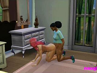 Futa roommate caught jerking gets assfucked by girl in garage