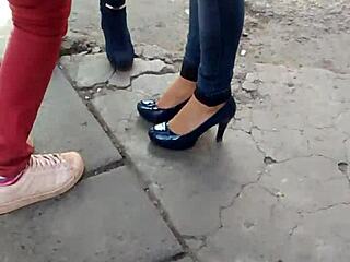 hermosa princesa shines in stunning zapatillas with elegant style