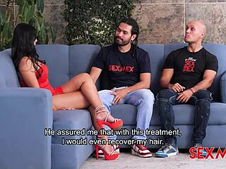 Sexmex Presents Lina Henao Breastfeeding Husband's Friend In Quickie