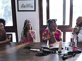 We face prejudice for our size and enjoy public sex in sheer red lingerie