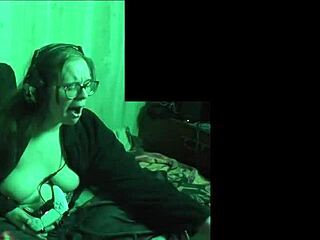 Naked playthrough of Alan Wake 2, part 2, featuring BBW character with big tits and glasses