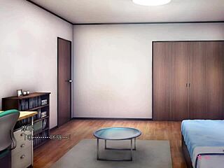 Maya's big boobs bounce wild in hentai scene.