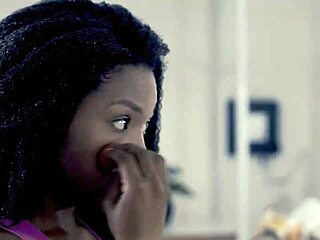 Backstage Latina Whore Gives Wild Footjob Action