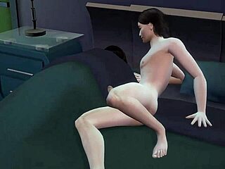 yo, stepmom and stepson sharing a bed gets wild with anal action!