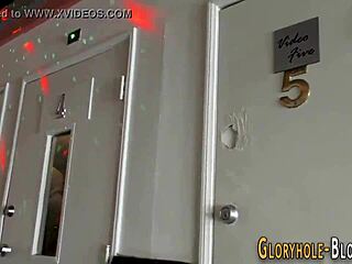 dirty skank blows hard black dick at gloryhole