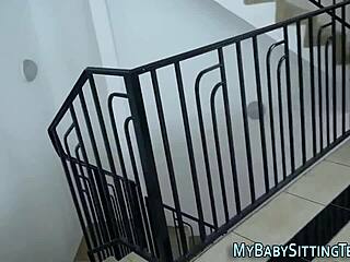 Hell Yeah! Babysitter Rides Cock Hard in POV