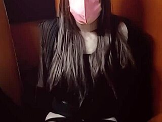 quiet sneaky masturbation by a kinky japanese ladyboy, so wild! 😜