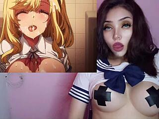 Massive orgy with my girlfriend’s hot friends in sensual hentai action