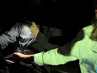 Sexy scarlett taylor gives lover wild blowjob while driving