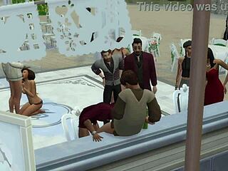 my wedding after party with the blissful simmers turned into wild sex!