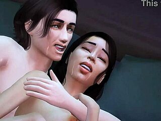 yo, stepmom and stepson sharing a bed gets wild with anal action!