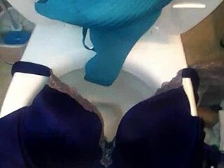 Step Sister in 40DD Bra Takes Hard Cumshot