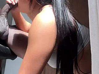 Big booty brunette nysdel gets pounded by stepbrother's cock! 😍