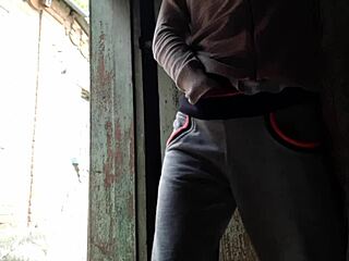 Caught my neighbor masturbating, so I strapped on and took control