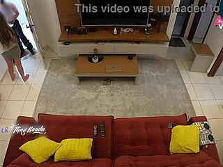 I greeted the delivery guy all naughty and sucked his huge cock until he exploded inside me