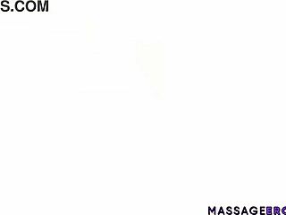 Reagan Foxx's Big Oiled Ass Stretched in Missionary on Massageerotica Com